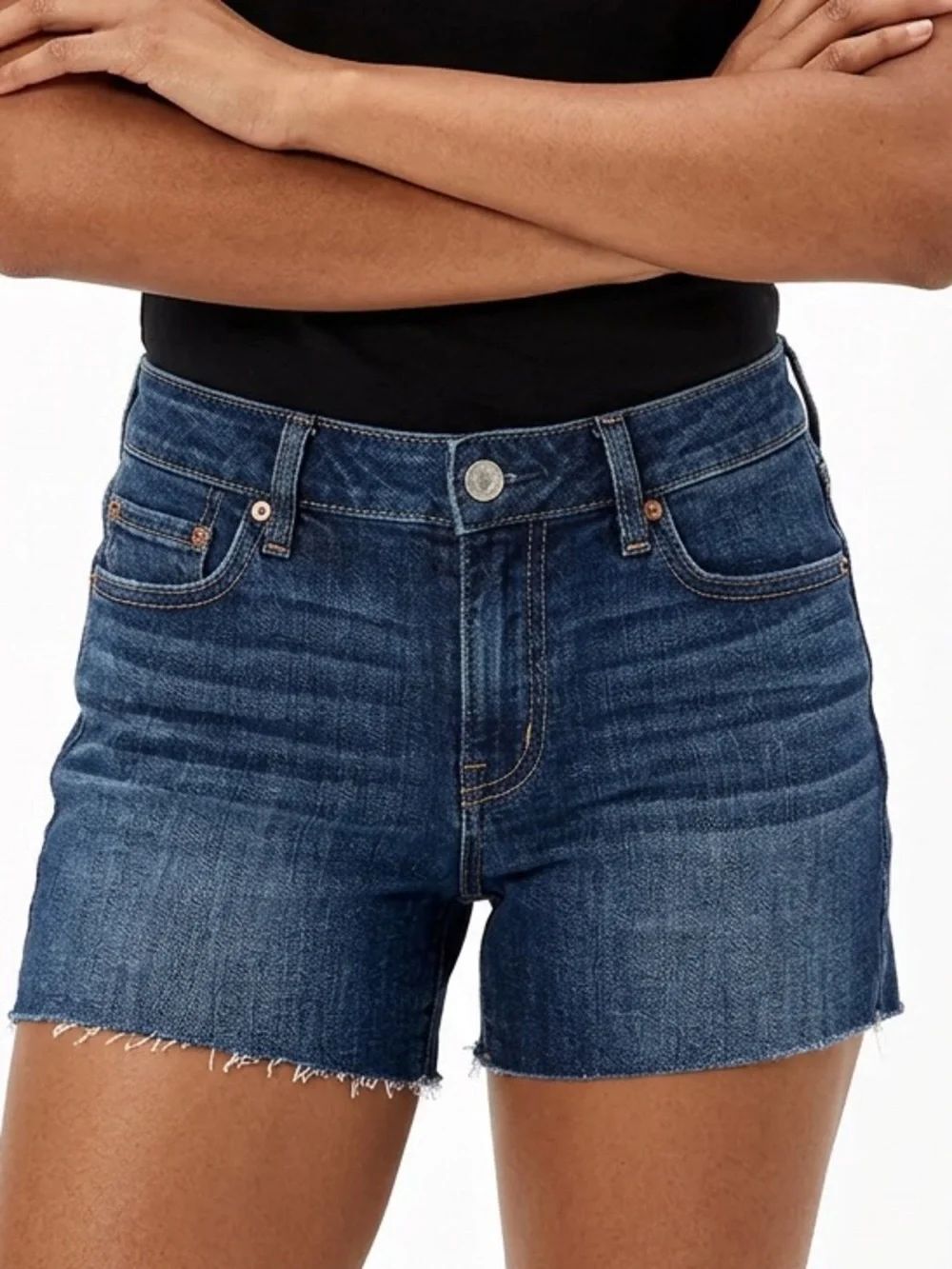 AMERICAN EAGLE | Dark Blue Denim Cutoff Jean Shorts Women’s Size 12